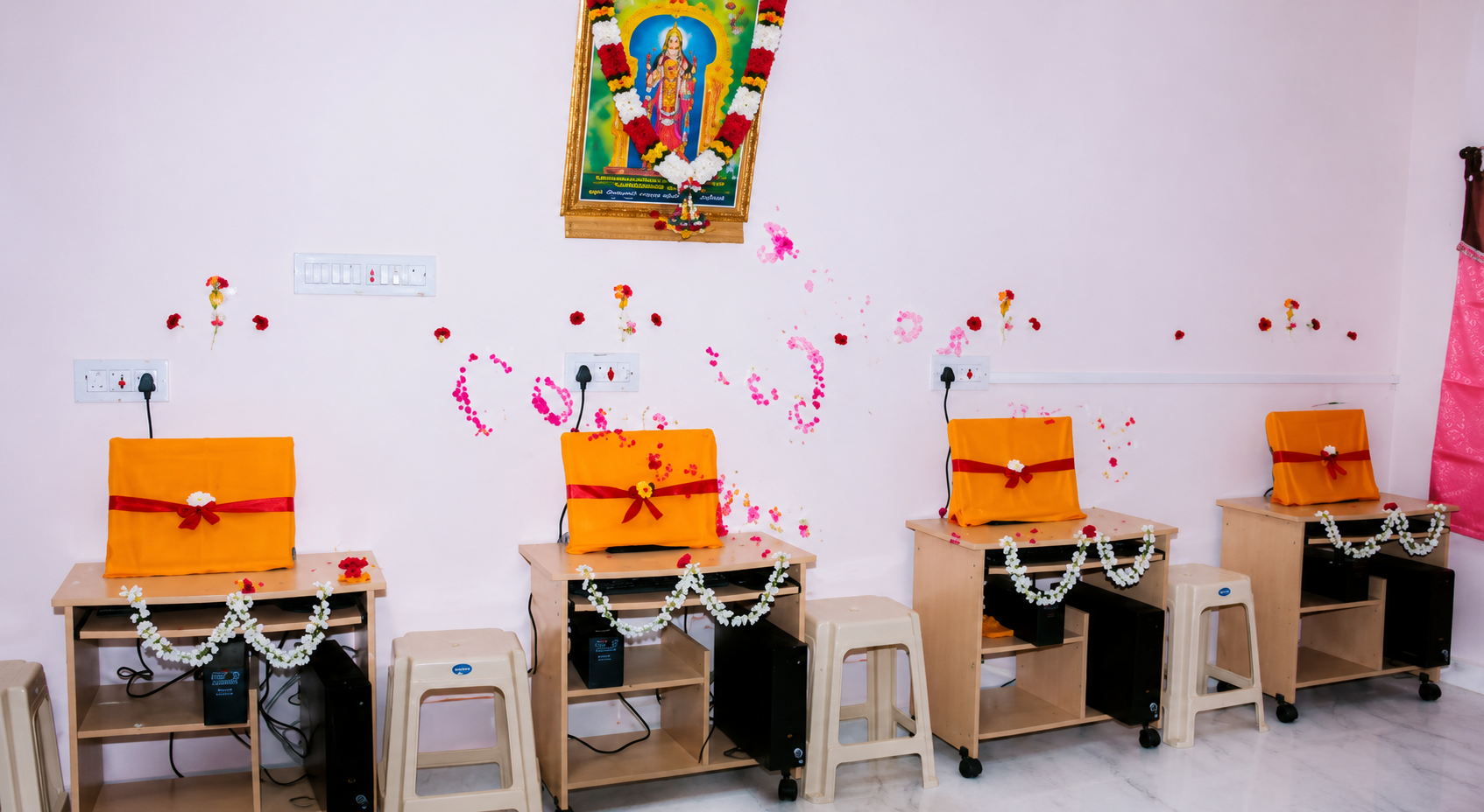 Computer Lab at Girls Hostel, Anantapur.